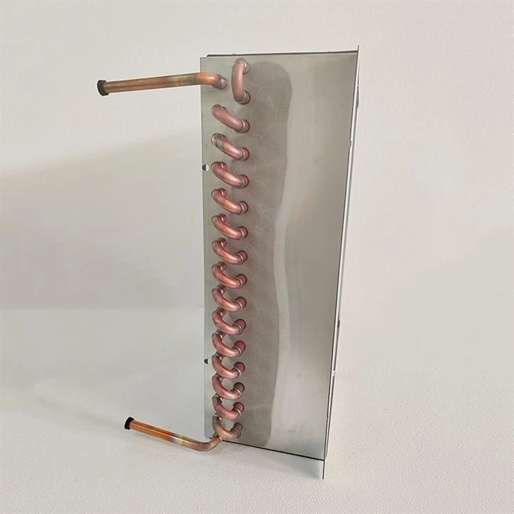 Vertical Chiller Copper Tube Aluminum Fin Condenser